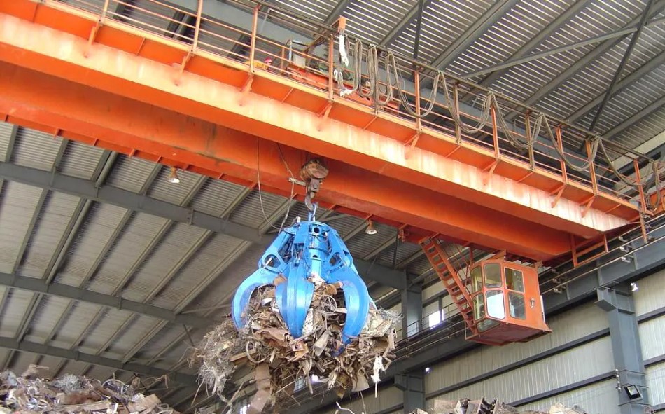 double-girder-overhead-crane-with-grab double-girder-overhead-crane-with-grab