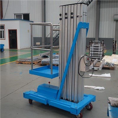 Elektrisch enkelvoudig dubbelmastgiek Aluminium liftplatform